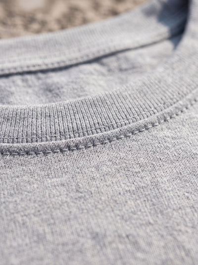 Grey Melange Crop Top