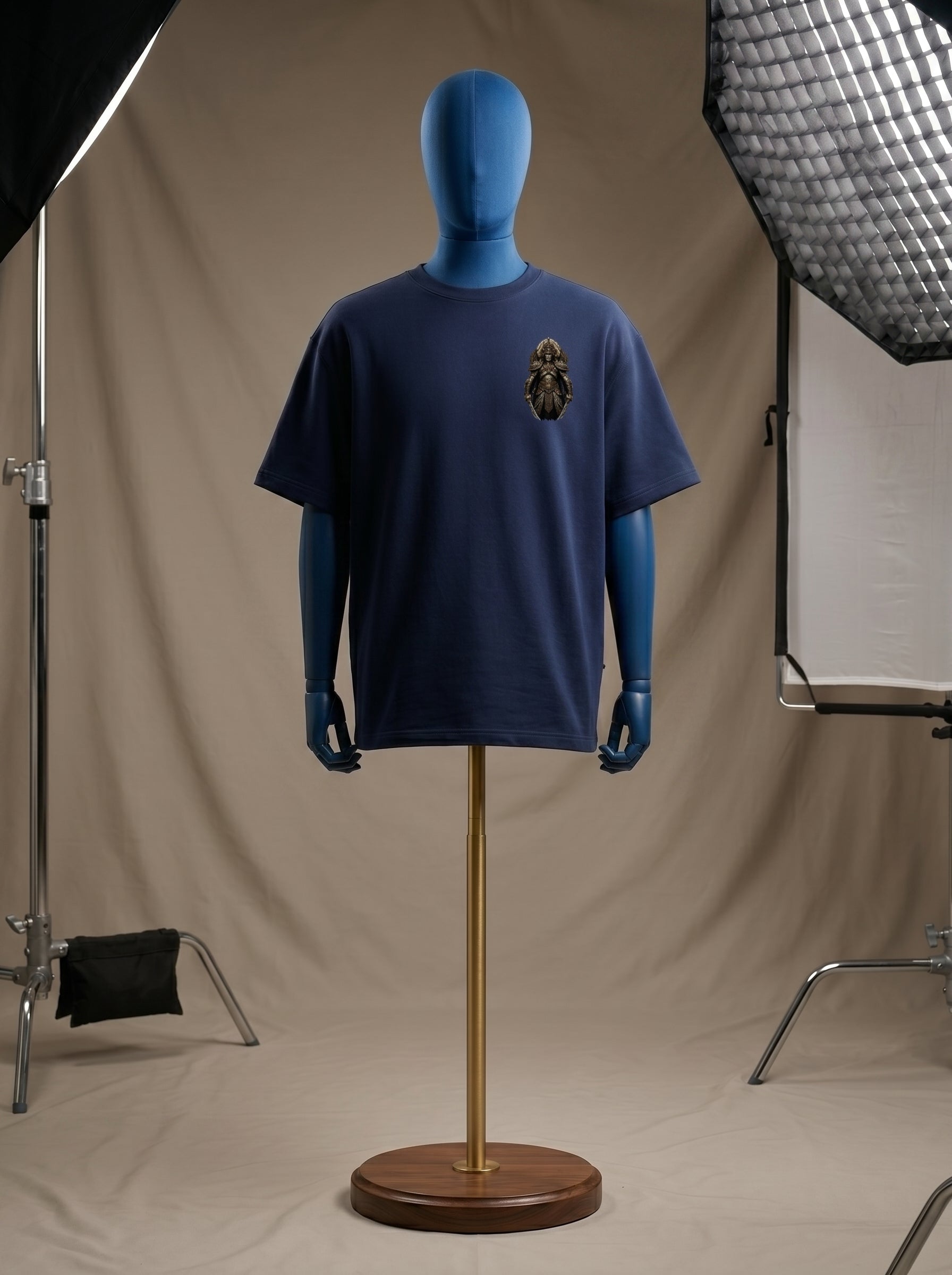 KingVB Navy Blue Oversized 240gsm