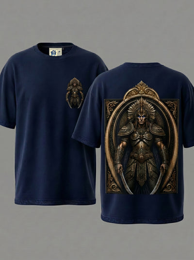 KingVB Navy Blue Oversized 240gsm