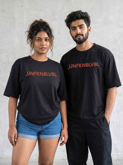 UNFKNBLVBL - Black Oversized (240gsm)