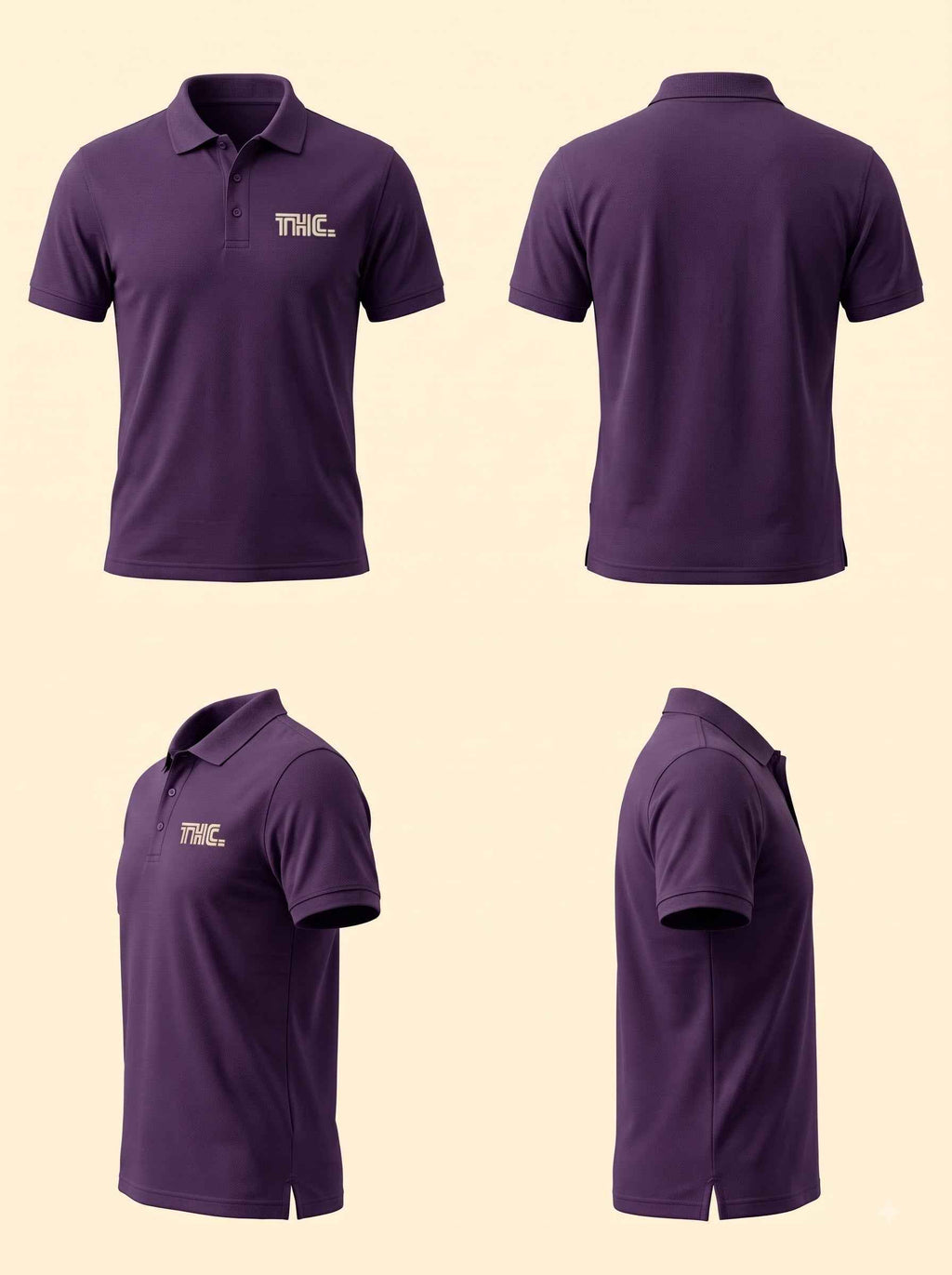 Men's Polo - Purple Regular Fit (220gsm)
