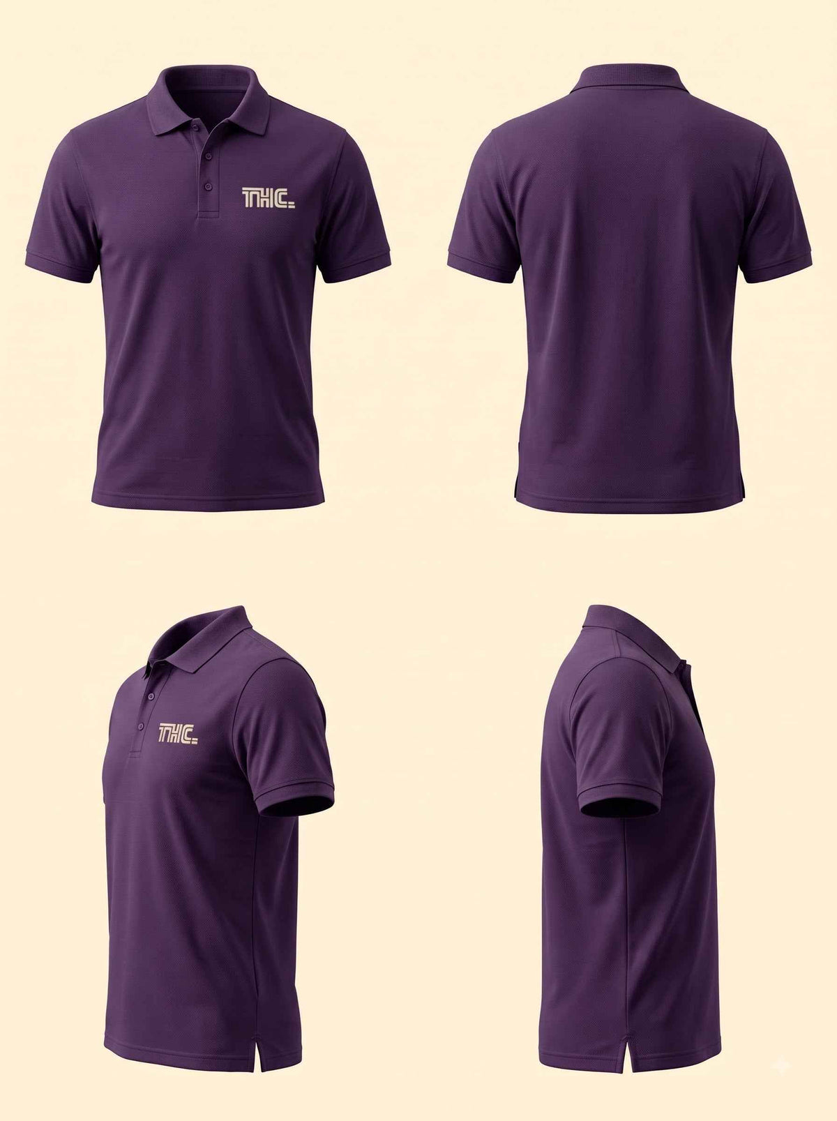 Men's Polo - Purple Regular Fit (220gsm)