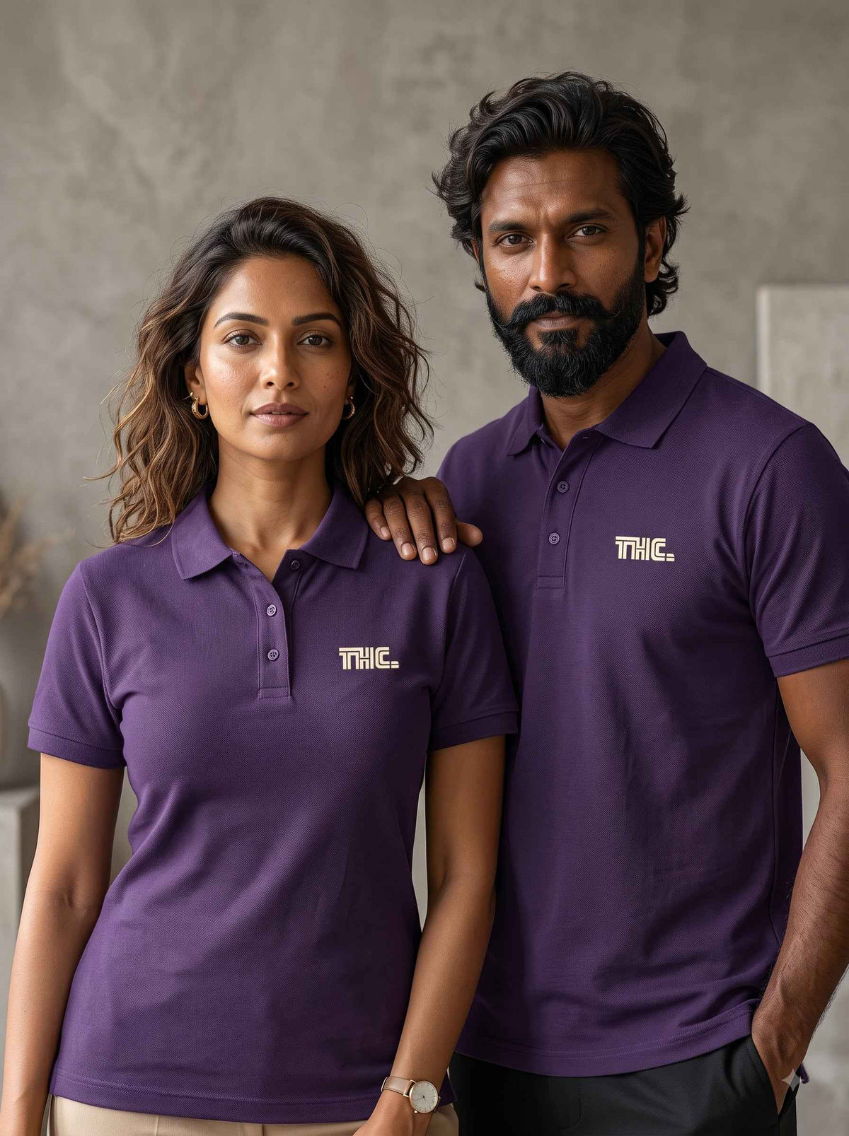 Men's Polo - Purple Regular Fit (220gsm)