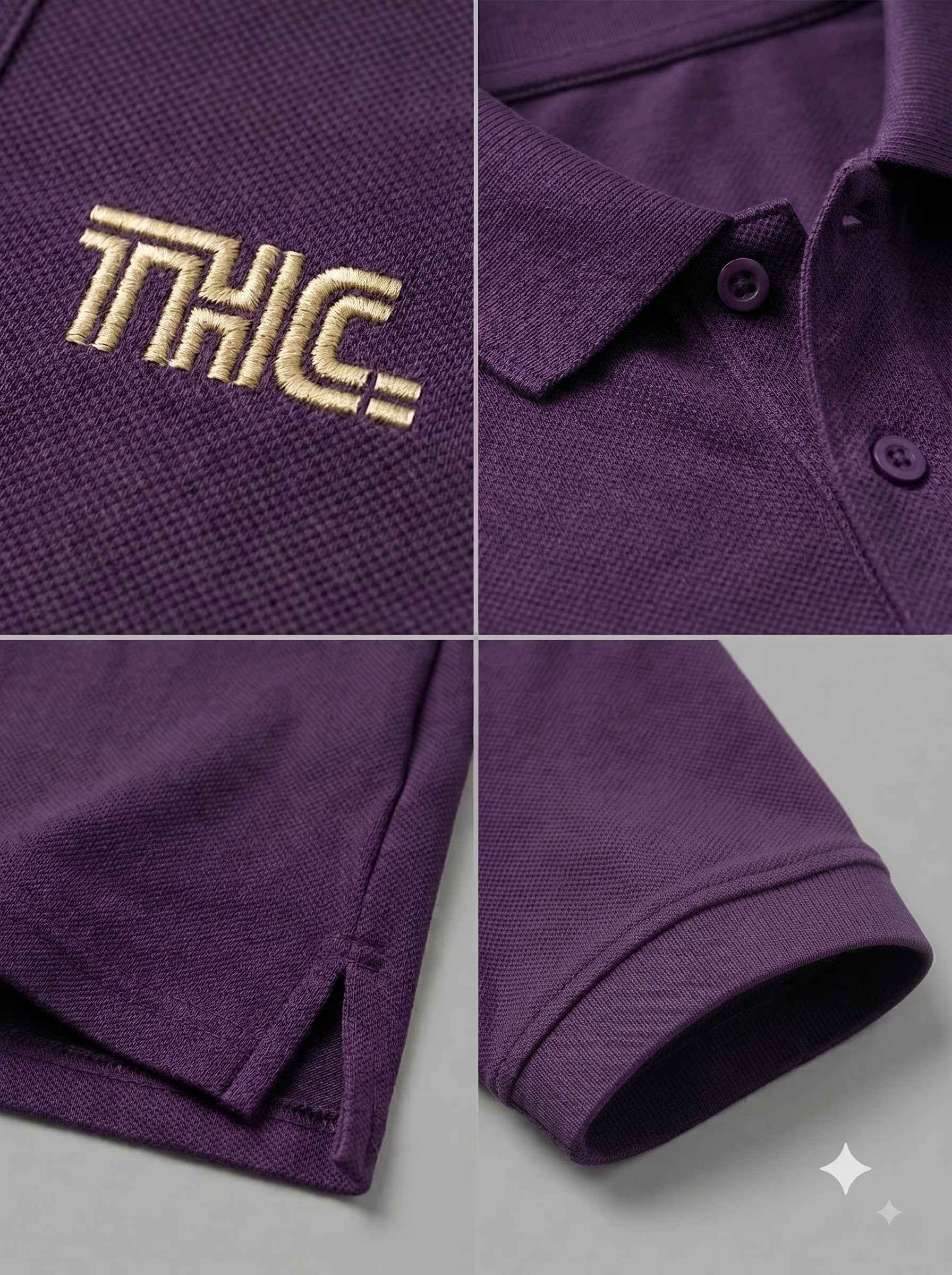 Men's Polo - Purple Regular Fit (220gsm)