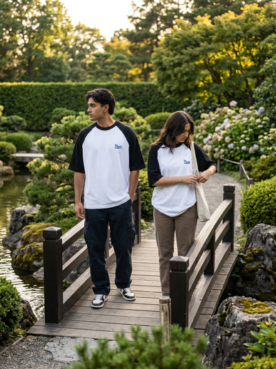 Oversized Raglan - Black & White