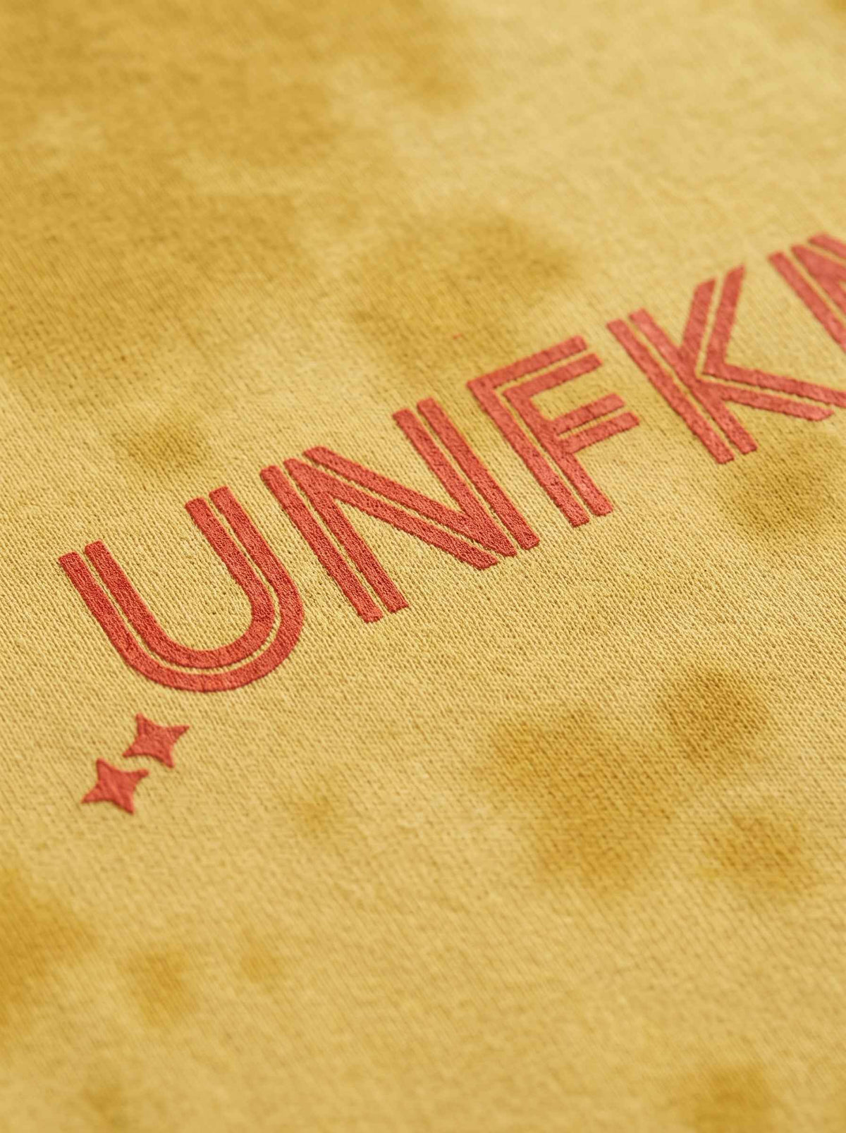 UNFKNBLVBL - Yellow Tie Dye Tee (260gsm)