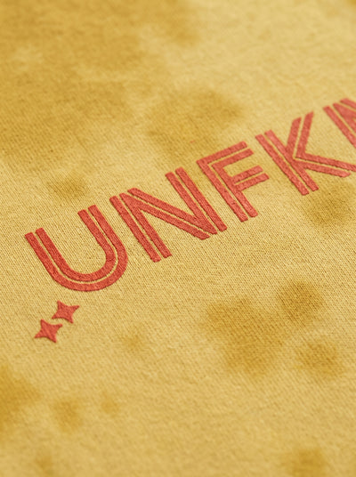 UNFKNBLVBL - Yellow Tie Dye Tee (260gsm)
