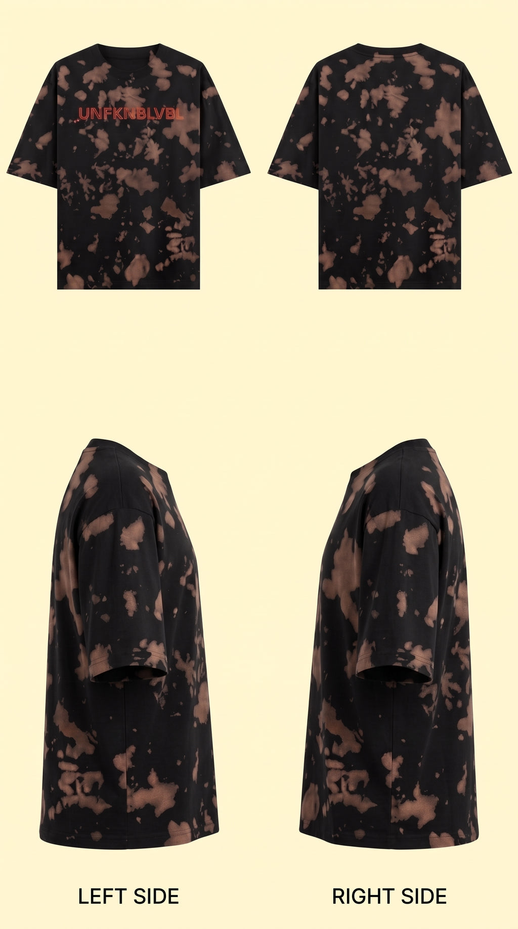 UNFKNBLVBL - Brown Black Tie-Dye (260gsm)