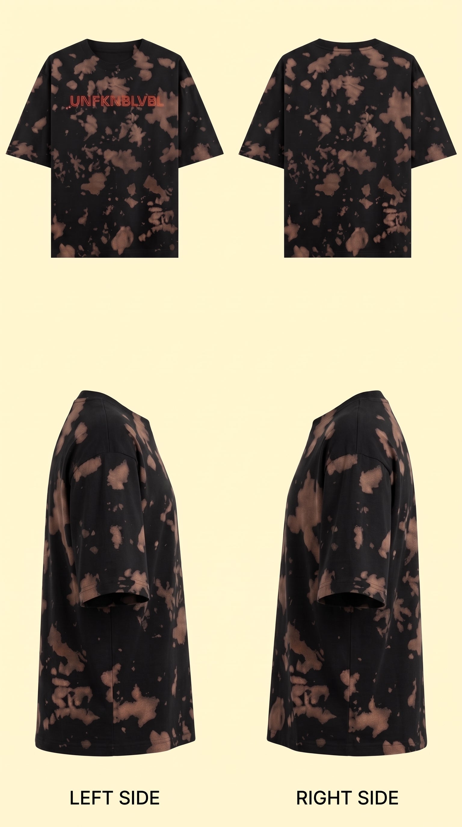 UNFKNBLVBL - Brown Black Tie-Dye (260gsm)