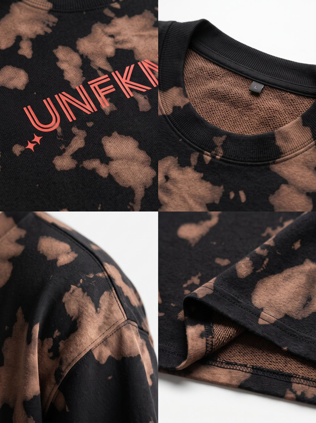UNFKNBLVBL - Brown Black Tie-Dye (260gsm)