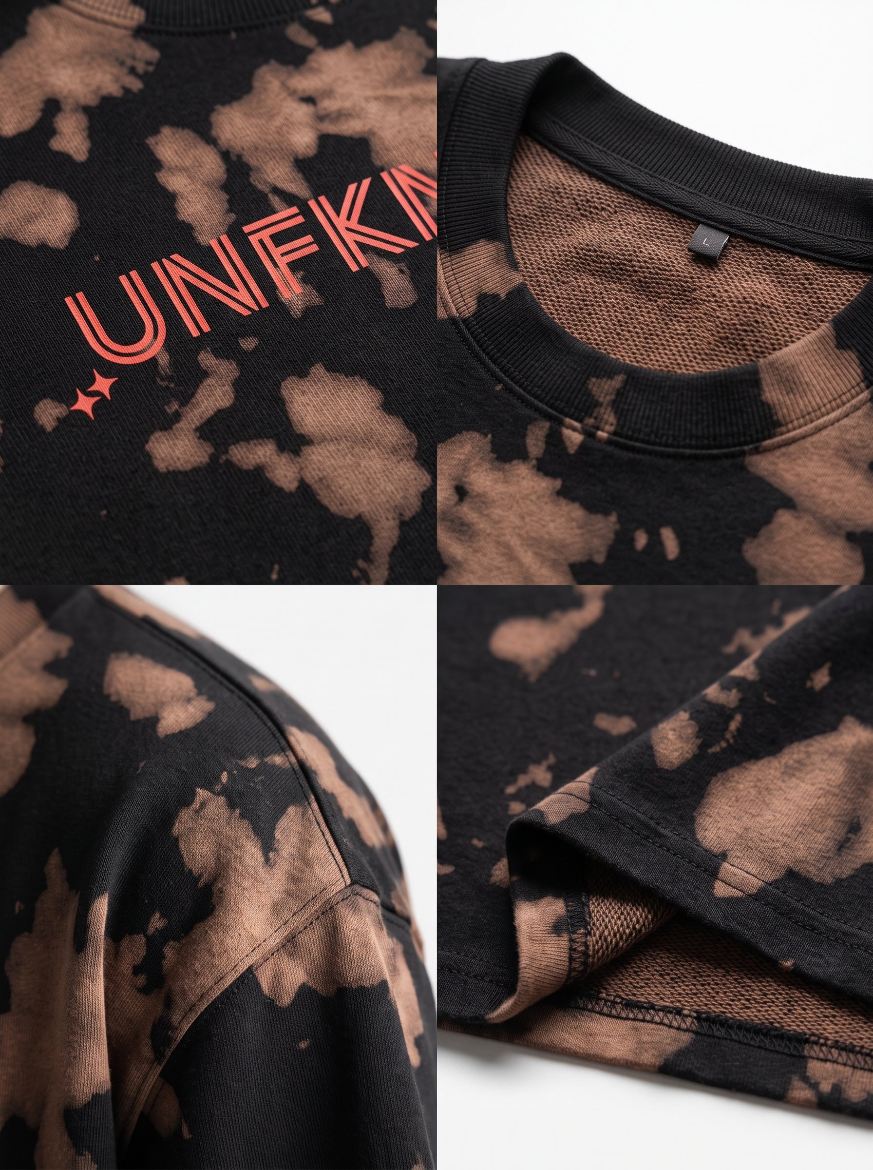 UNFKNBLVBL - Brown Black Tie-Dye (260gsm)