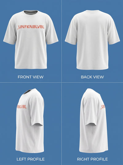 UNFKNBLVBL - White Oversized (240gsm)