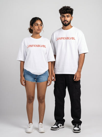 UNFKNBLVBL - White Oversized (240gsm)